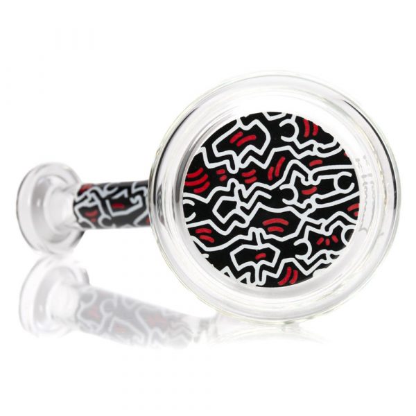 red-white-bubbler-glass-k-haring-bear-bush-3