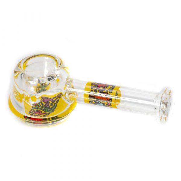 spoon-hand-pipe-yellow-keith-haring-bear-bush-2