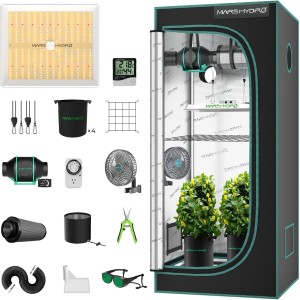 BearBush-Bear-Bush-Botanical-Collective-Mars-Hydro-TS-1000-Completed-Tent-Kit-Growbox-Knob-Controller-New-2024-1