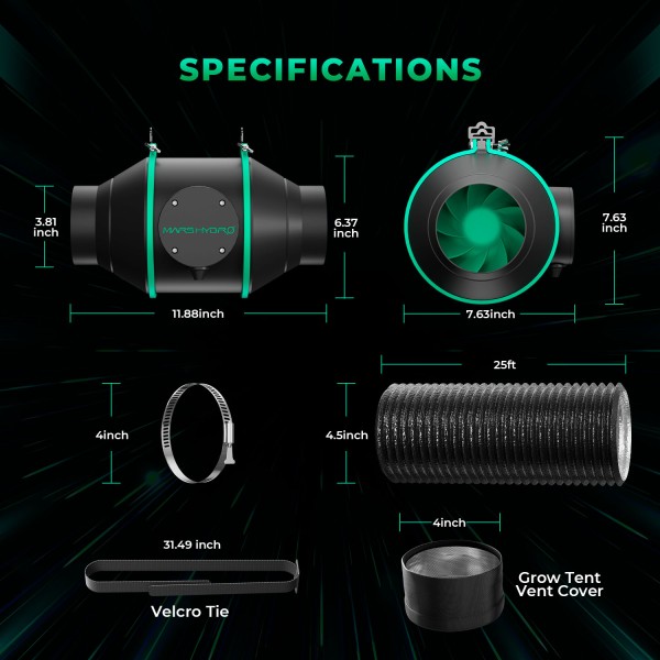 BearBush-Bear-Bush-Botanical-Collective-Mars-Hydro-TS-1000-Completed-Tent-Kit-Growbox-Knob-Controller-New-2024-11