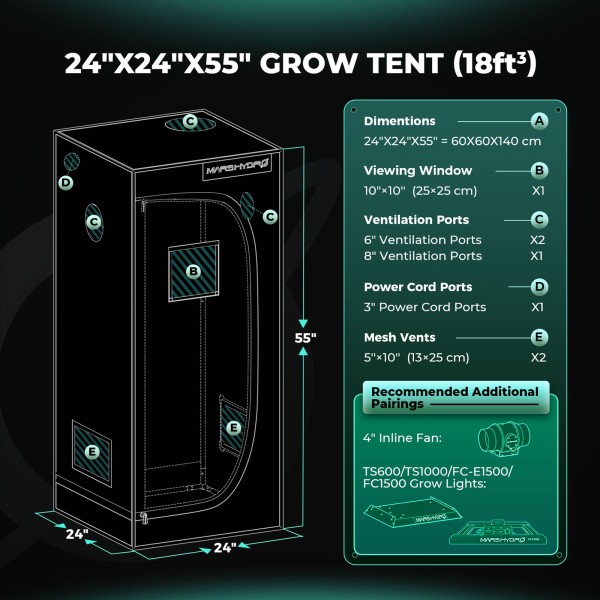 BearBush-Bear-Bush-Botanical-Collective-Mars-Hydro-Grow-Tent-60-x-60-x-140-cm-New-2024-8