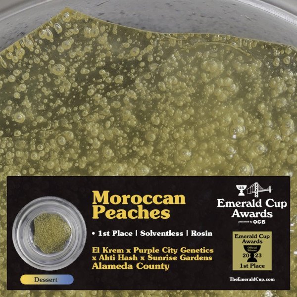 BearBush-Bear-Bush-Botanical-Collective-Purple-City-Genetics-El-Krem-Moroccan-Peaches-Fem-(First-Place-Hash-Rosin-2023-Emerald-Cup)-0