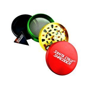 BearBush-Bear-Bush-Botanical-Collective-Santa-Cruz-Shredder-Aluminum-Grinder-4-Piece-Large-Rasta-Gloss-2