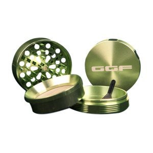 BearBush-Bear-Bush-Botanical-Collective-GGF-Waterpipes-Aluminum-Grinder-GGF-4-Piece-Medium-Green