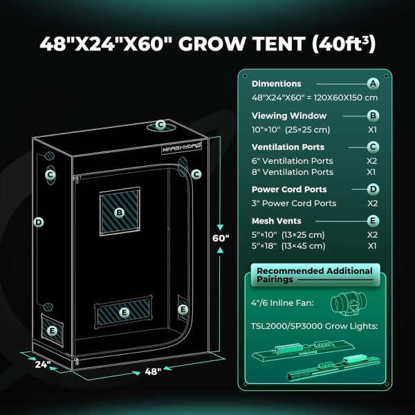 BearBush-Bear-Bush-Botanical-Collective-Mars-Hydro-Grow-Tent-120-x-60-x-150-cm-New-2024-9