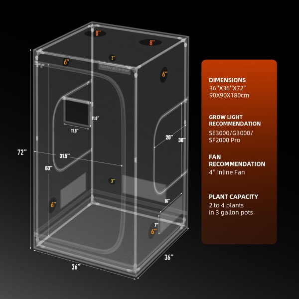 BearBush-Bear-Bush-Botanical-Collective-Spider-Farmer-G3000-Completed-Tent-Kit-Growbox-Standard-Speed-Controller-New-2025-10